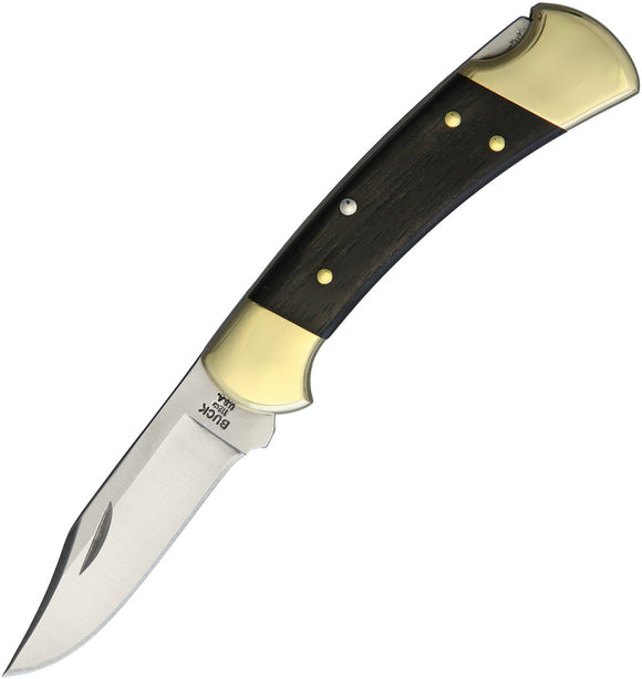 BUCK Knives Ranger Lockback Macassar Ebony Dymondwood Handle Folding Knife 112