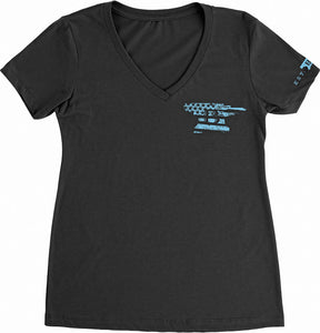 Buck Womens T-Shirt Stars Anvil XL 11755
