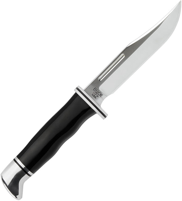 Buck Brahma Black Phenolic 420HC Clip Point Fixed Blade Knife w/ Sheath 117BKS