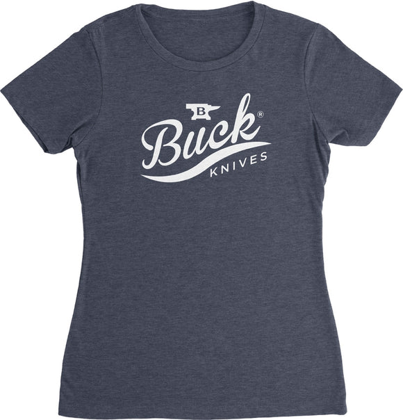 Buck Womens T-Shirt Navy Med 12370