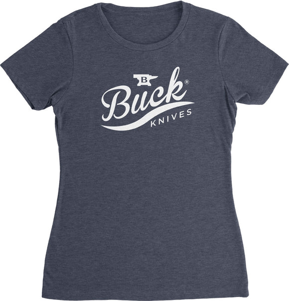Buck Womens T-Shirt Navy Large 12371