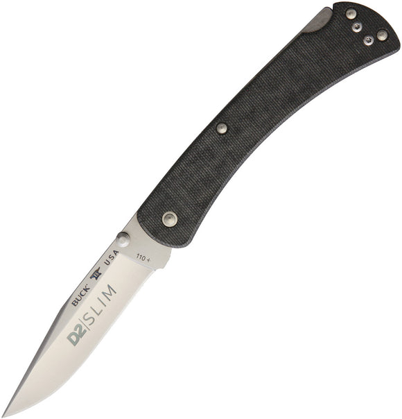 Buck 110 Slim Pro Lockback D2 Folding Pocket Knife 12493
