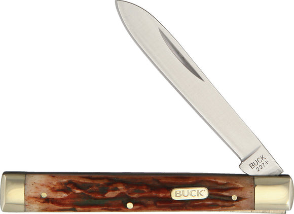 Buck Doctors Knife Imitation Stag Folding Pocket Knife 12616
