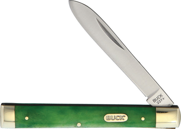 Buck Doctors Knife Green Bone Folding Pocket Knife 12617