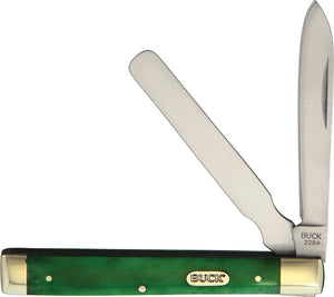 Buck Doctors Knife Green Bone Folding Pocket Knife 12621