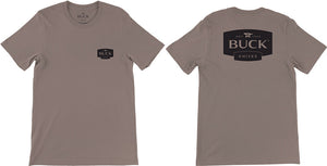 Buck Logo T-Shirt XXL Brown Short Sleeve 12854