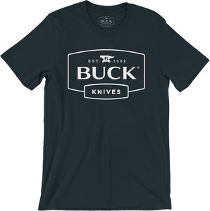 Buck Logo Black Short Sleeve Large T-Shirt 13402