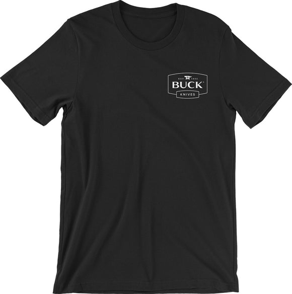 Buck Logo T-Shirt Large Black