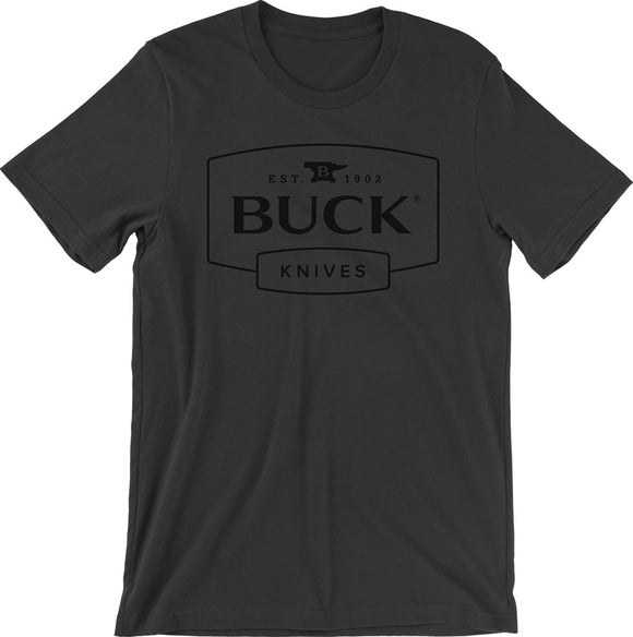 Buck X-Large XL Subdued Knife Logo Gray Short Sleeve T-Shirt 13589