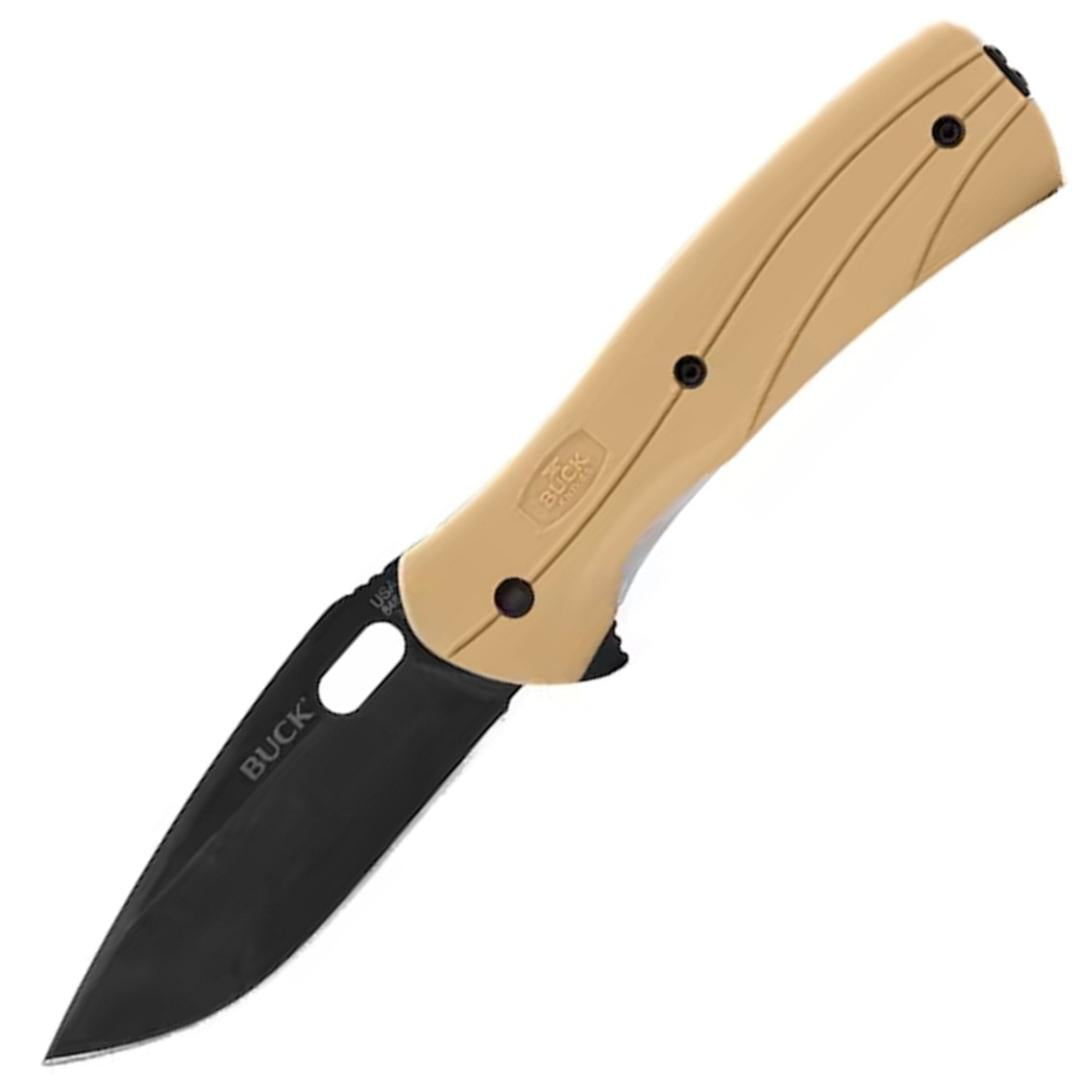 Buck Vantage Force Linerlock Tan GRN Folding 13C26 Sandvik