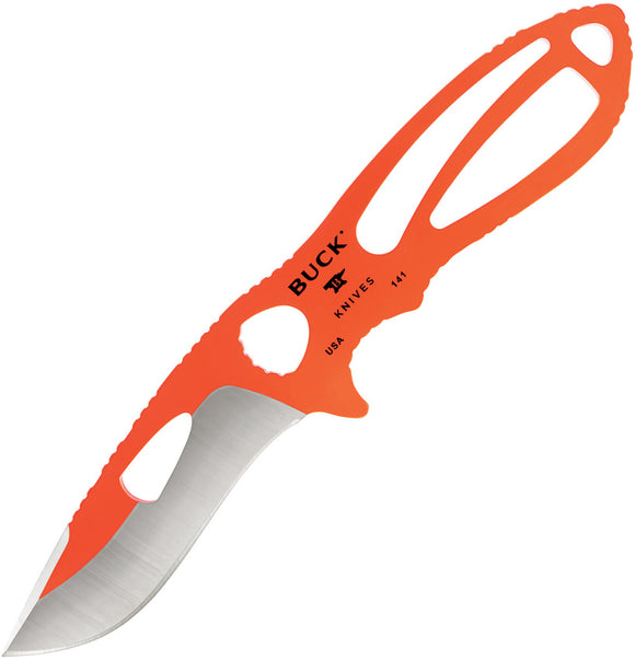 Buck Lg Paklite Skinner Orange Fixed Blade Knife 141ors1