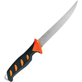 Buck 144 Hookset Fresh Water Fillet Orange & Gray TPE 5Cr15MoV Fixed Blade Knife 144ORS