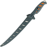 Buck 146 Hookset Fresh Water Fillet Orange & Gray TPE 5Cr15MoV Fixed Blade Knife 146ORS