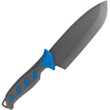Buck 150 Hookset Salt Water Cleaver Blue & Gray TPE 5Cr15MoV Fixed Blade Knife 150BLS