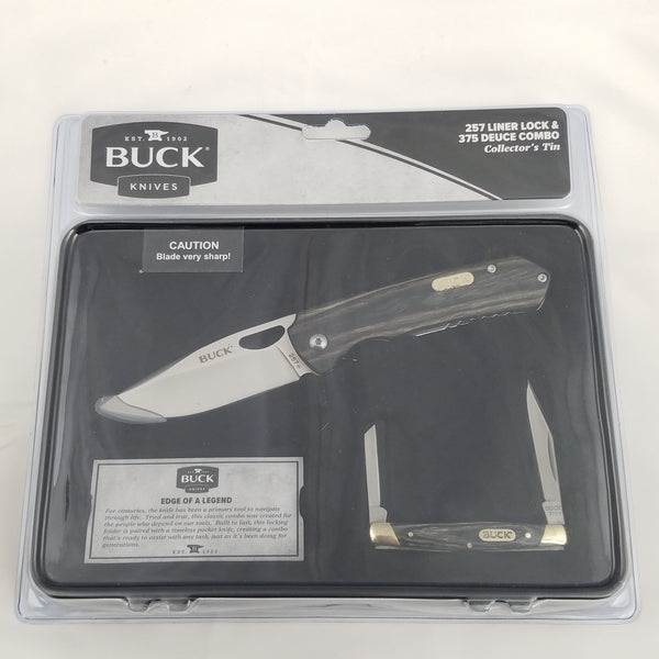 Buck Knives 122 Liner Lock & 375 Deuce Two-Piece Combo Collector's