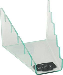 BUCK Knives Black Logo Holds Five Knives Display Clear Transparent Acrylic Knife Stand 21005