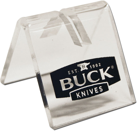 BUCK Knives BLK Logo Clear Acrylic 1 Folding Knife Stand Display USA Made 21049