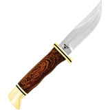 Buck Ranger Legacy Collection Brown & Brass Ironwood S45VN Steel Fixed Blade Knife 212IWSLE