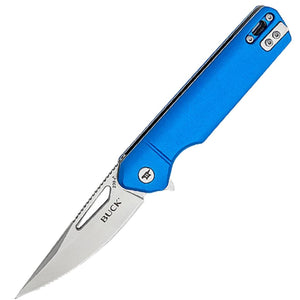 Buck Infusion Linerlock A/O Blue Aluminum Folding 7Cr Pocket Knife 239BLS