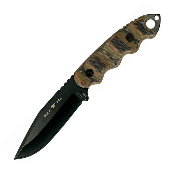Buck Matt Would Go 2 Micarta Carbon Steel Fixed Blade Knife 245MCSMWG2