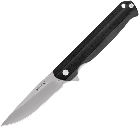 Buck Langford Liner Lock Folding Knife Black G-10 (3.3