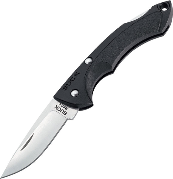 BUCK Knives Nano Bantam Folding Lockback Blade Black Handle Knife USA Made 283BK