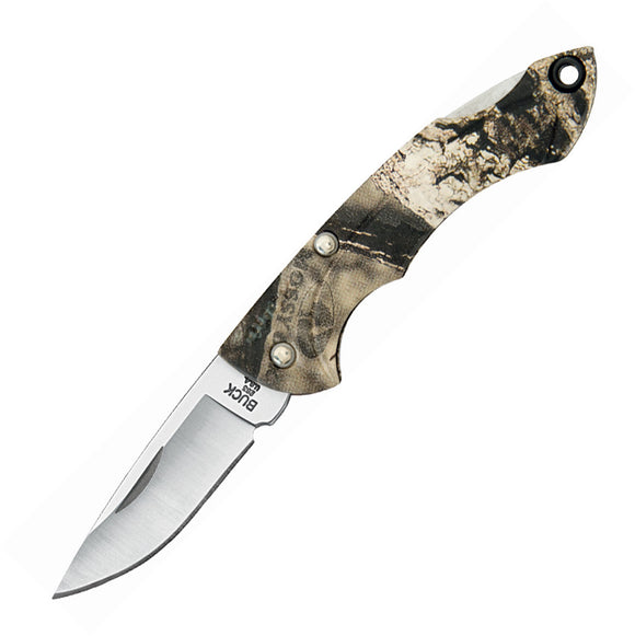 BUCK Knives Nano Bantam Folding Lockback Mossy Oak Country Camo Knife 283CMS24
