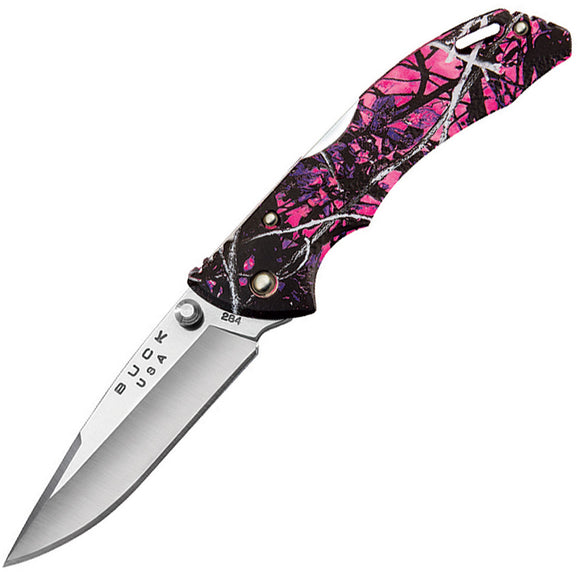 BUCK Knives Bantam Muddy Girl Camo Handle Folding Lockback Blade Knife 284CMS31