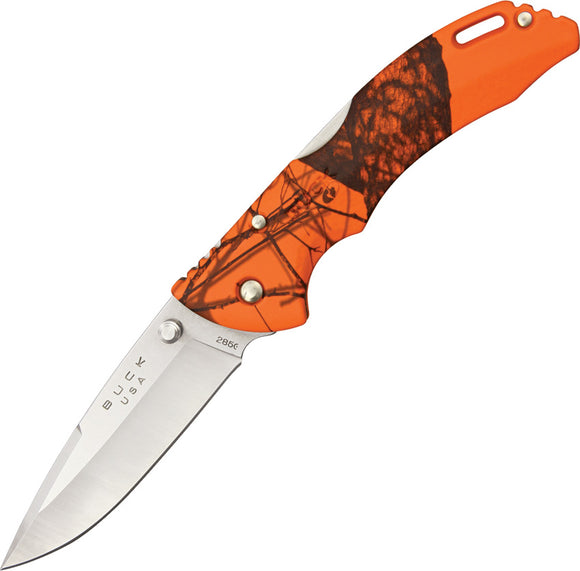 BUCK Bantam BLW Mossy Oak Break-Up Orange Camo Folding Lockback Knife 285CMS9