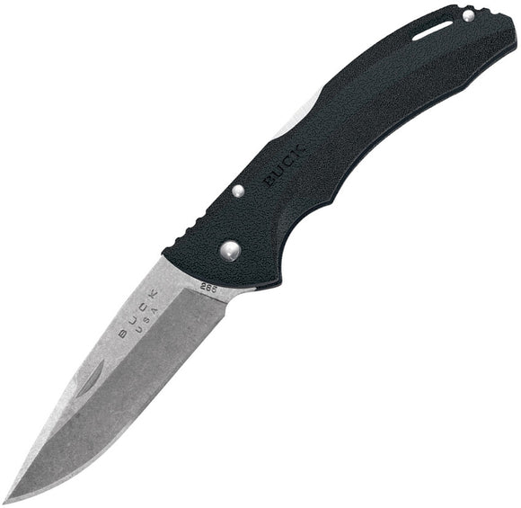 Buck Bantam BLW Lockback Black GRN Folding 420HC Stainless Pocket Knife 3285BKS