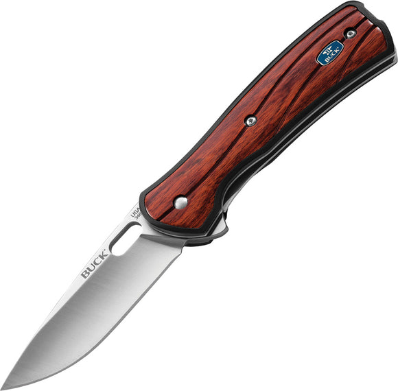 BUCK Knives Vantage Avid Linerlock Dymondwood Insert Folding Blade Knife 346RWS