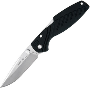 BUCK Knives Rival I Lockback Black Handle Folding Stainless Blade Knife 364BKS