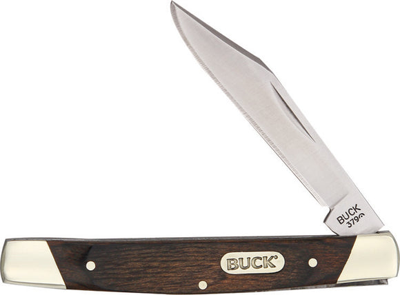 BUCK Knives Solo Wood Handle Folding Stainless Clip Blade Pocket Knife 379