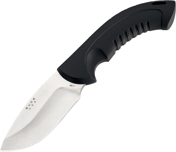 BUCK Knives Omni Hunter Black Rubberized Handle Fixed Drop Pt Blade Knife 392BK