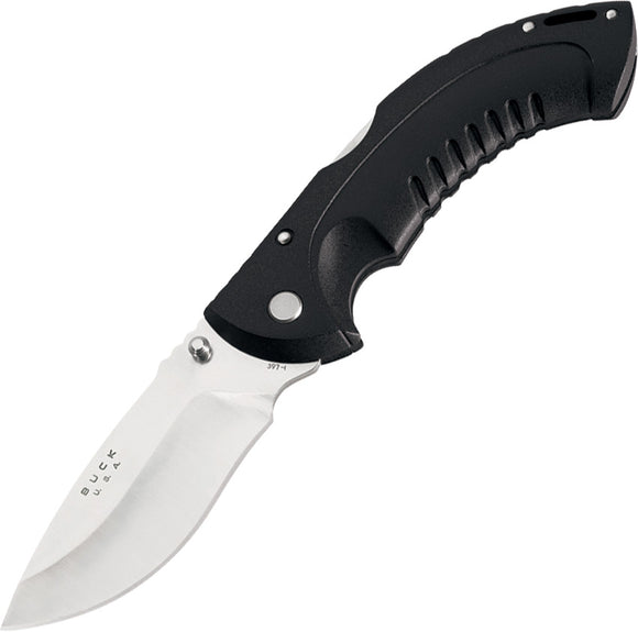 BUCK Knives Omni Hunter Lockback Black Hunter Folding Blade Knife + Sheath 397BK