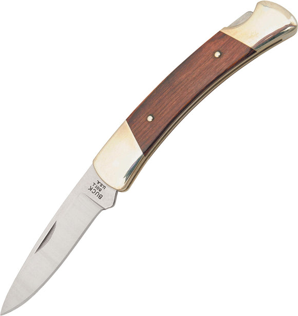 BUCK Knives Squire Lockback Rosewood Handle Folding Blade Knife + Sheath - 501