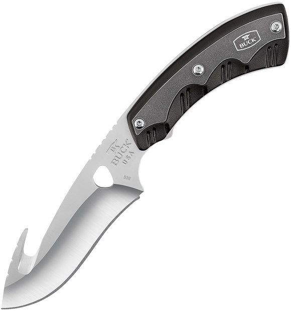 BUCK Knives Open Season Skinner Guthook Black Handle Fixed Blade Knife 536BKG