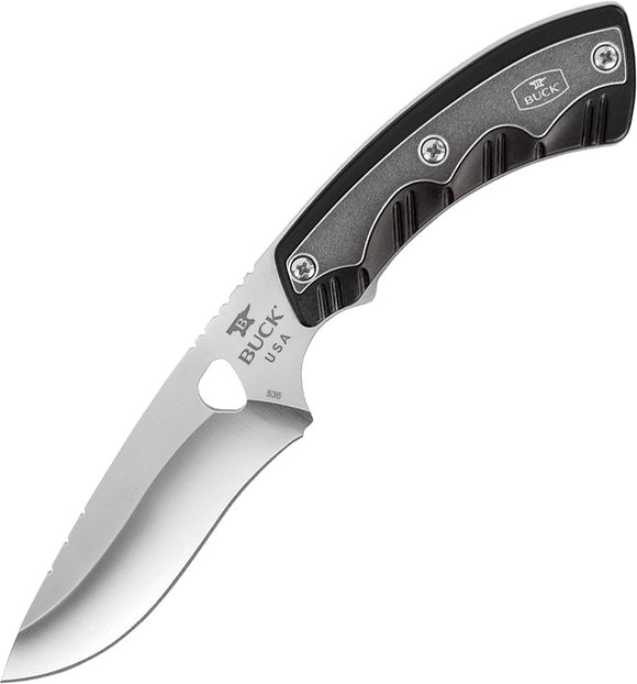 BUCK Knives Open Season Skinner Black Handle Fixed Drop Pt Blade Knife 536BKS