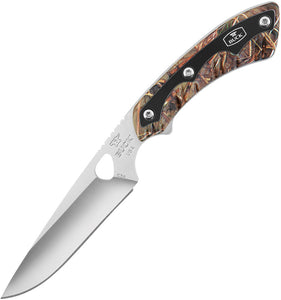 BUCK Open Season Small Game Muddy Water Camo Handle Fixed Blade Knife 538CMS321