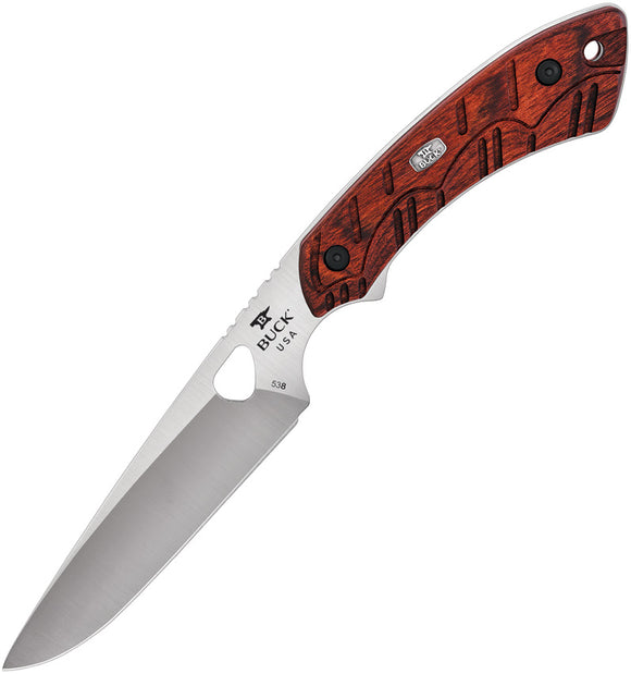BUCK Knives Open Season Small Game Fixed Blade Red Wood Knife 538RWS