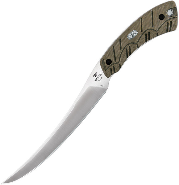 BUCK Knives Open Season Fixed Stainless Blade Green Handle Boning Knife 541ODS