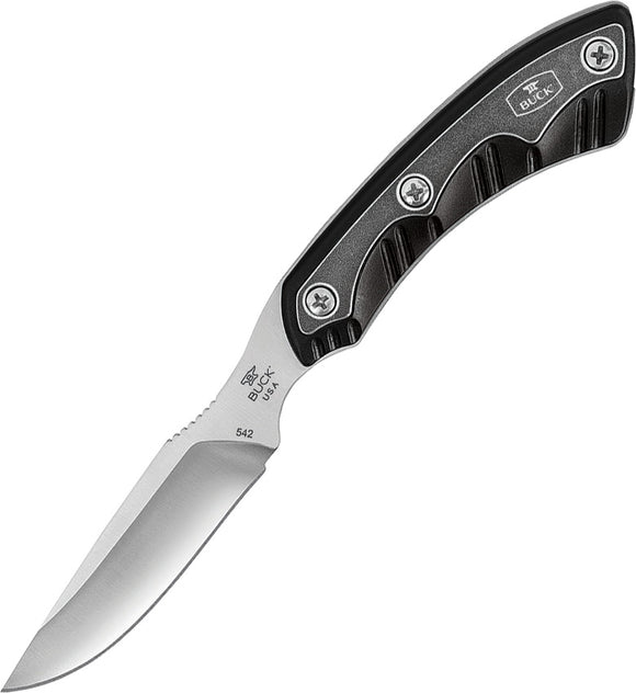 BUCK Knives Open Season Caper Black Handles Fixed Stainless Blade Knife 542BKS