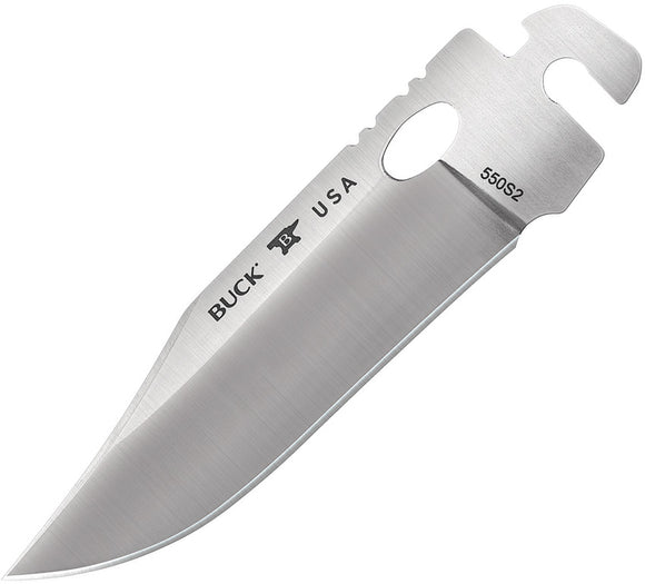 BUCK Knives Stainless Satin Finish Selector 2.0 Knife Clip Point Blade 550REBS2