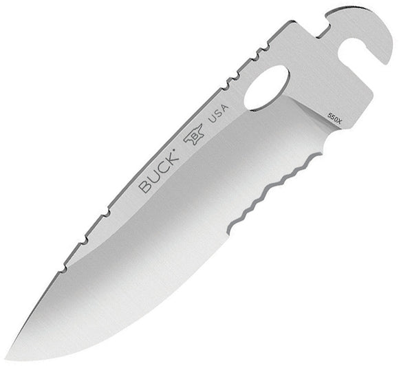 BUCK Knives Selector 2.0 Knife Interchangeable Serrated Drop Pt Blade 550REBX