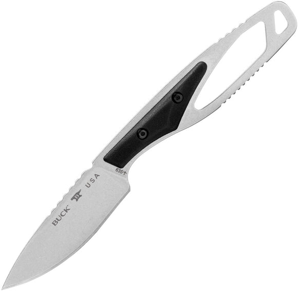 Buck 635 PakLite 2.0 Cape Select Black GFN 420HC Fixed Blade Knife w/ Sheath 635BKS