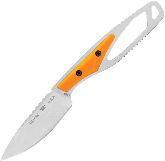 Buck 635 PakLite 2.0 Cape Select Orange GFN 420HC Fixed Blade Knife w/ Sheath 635ORS