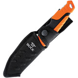 Buck Pursuit Pro Black & Orange GFN S35VN Drop Point Fixed Blade Knife w/ Sheath 656ORS