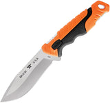 Buck Pursuit Pro Black & Orange GFN S35VN Drop Point Fixed Blade Knife w/ Sheath 656ORS