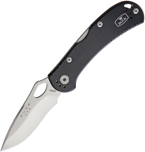 Buck Spitfire Lockback Black Folding Knife