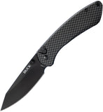 Buck Sovereign Button Lock Carbon Fiber Folding 7Cr17MoV Pocket Knife 744CFS